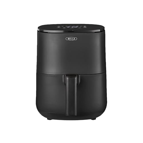 bella Friggitrice ad Aria Digitale da 3 L, Multifunzione 5-in-1 con Griglia e Cestello Antiaderenti Rimovibili e Lavabili in Lavastoviglie, 1400 Watt, Nero