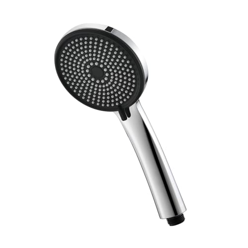 GRIFEMA Soffione Doccia Alta Pressione &ndash; 3 Modalit&agrave; di Spruzzo, 216 Ugelli in Silicone Anticalcare, Design Leggero, Finitura Cromata, Universale e Facile da Installare, G807