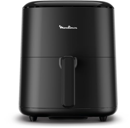 Moulinex Easy Fry Max Friggitrice ad Aria, 5 Litri/ 1Kg , Capacit&agrave; 6 Persone, 1500 W, 10 Programmi di Cottura, Risultati Veloci, Touchscreen, Cestello Lavabile in Lavastoviglie, EZ2458