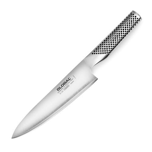 Global Knives G-55 - Coltello da cucina con lama da 18 cm, in acciaio INOX CROMOVA 18