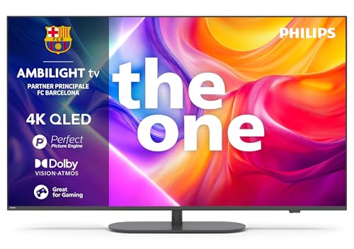 Philips Ambilight 'The One' 55PUS9010 QLED 4K Smart TV - Display 55&rsquo;&rsquo; con processore P5 Perfect Picture Ultra HD, Titan OS, Dolby Vision e Dolby Atmos Sound