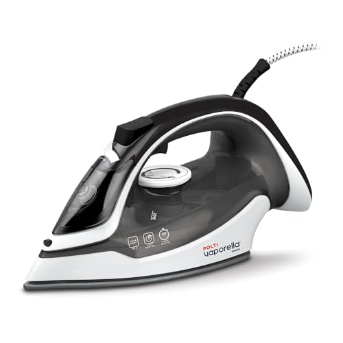Polti Vaporella Quick Q080, Ferro da Stiro a Vapore con Piastra con Rivestimento in Ceramica, Potenza Max 2600 W, Colpo di Vapore 180 g, Serbatoio 300 ml, Bianco e Nero