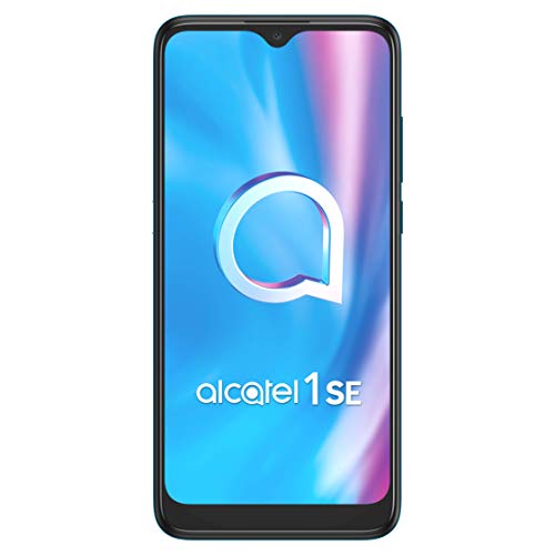 Alcatel 1SE Smartphone 4G Dual Sim, Display 6.22&rdquo; HD+, 32GB, 3GB RAM, Tripla Camera, Android 10, Batteria 4000mAh, Agate Green, [Italia]