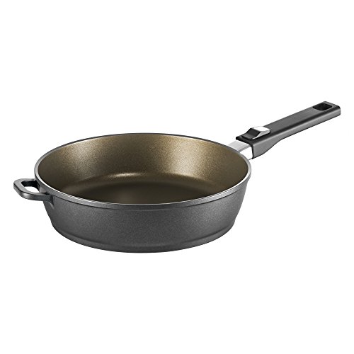 Berndes Vario Click Induction Plus Tegame a Un Manico 32 cm, Alluminio Pressofuso, Marrone