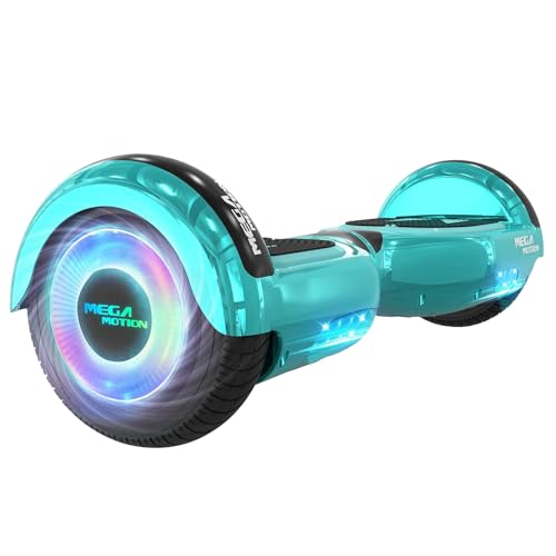 MEGA MOTION Hoverboards per Bambini, Hoverboards a due Ruote da 6,5 Pollici con Altoparlante Bluetooth, con Luci a LED, Regalo per Bambini e Adolescenti