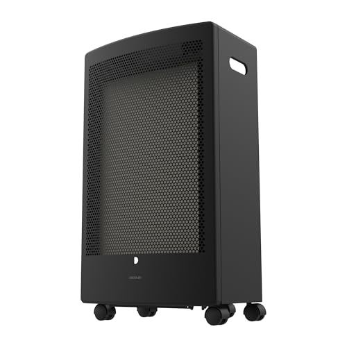 Cecotec Stufa a Gas ReadyWarm 5300 Catalytic. 3000 W di potenza in 2 livelli, calore uniforme, triplo sistema di sicurezza, compatibile con bombole di gas da 13 kg di capacit&agrave;, maniglie e 4 ruote