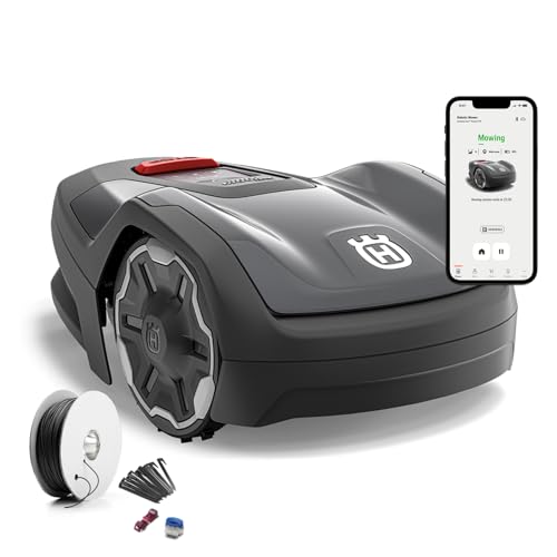 Husqvarna Robot Tosaerba Automower Aspire R4 per 400 m&sup2; batteria tosaerba robot, controllo tramite app Connect (con controllo vocale, Wi-Fi, Bluetooth)