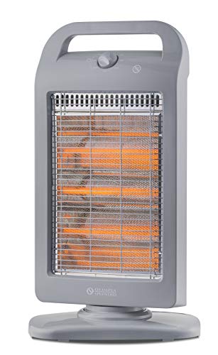 Olimpia Splendid 99396 Solaria Evo S Stufa Alogena 1200 W con Base Oscillante , Grigio