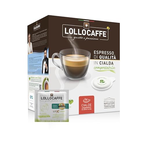 Lollo Caff&egrave; - Dec espresso - Cialde in carta filtro ESE da 44 mm - Box da 150 pz