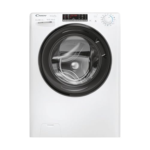 Candy Smart Pro Inverter Lavasciuga 8+5 Kg, Libera Installazione, 1400 Giri, Classe A-10%, Programmi Rapidi, Programma Easy Iron Plus, AxLxP 85x60x53, Bianca - CSOW 4856TWMB6-S