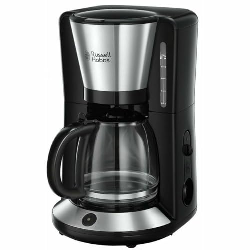 Russell Hobbs Macchina da Caff&egrave; Americano Programmabile con Timer 24h, Display LCD, Filtro Lavabile, Piastra Riscaldante, Funzione Stop-Goccia, Caraffa in Vetro 12 Tazze 1000 W &ndash; Adventure 24010-56