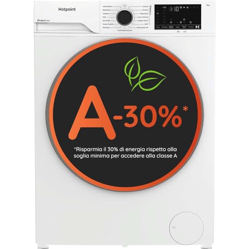 Hotpoint Ariston HB 103 CARE IT, Capacit&agrave; 10kg, classe A -30%, Motore Inverter, 1400 giri, Display digitale XL, Vapore,