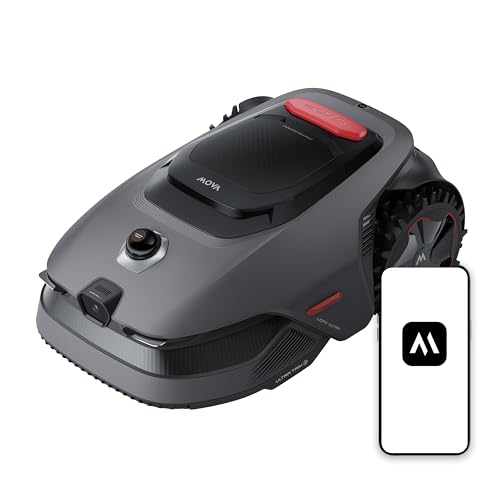 MOVA LiDAX Ultra 800 Robot Tagliaerba Senza Filo Perimetrale, Consigliato 800 m&sup2;, Mappatura Automatica senza RTK con LiDAR 3D 360&deg; e Visione IA, Taglio Bordi 5 cm, Percorso a U Efficace