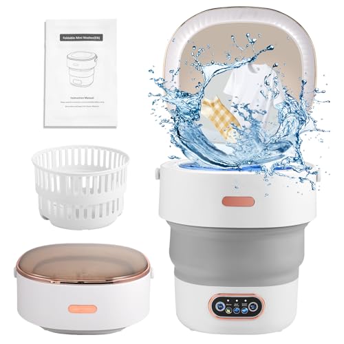 Lavatrice Portatile 13L,Mini Lavatrice Con Centrifuga,Lavatrice Da Campeggio,Con 3 Modalit&agrave;,Lavatrice Da Viaggio Per Biancheria Intima E Vestiti Per Neonati