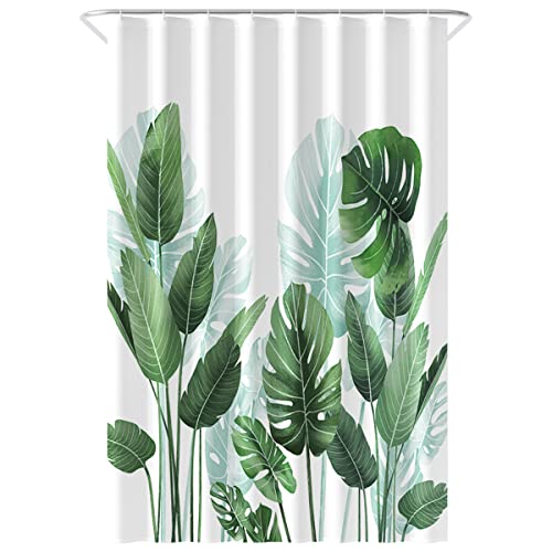 Loti Living Tenda Doccia 120 x 200 cm - Resistente alla Muffa e all'Acqua - Tessuto in Poliestere - Con Bordo Ponderato - Tenda Vasca da Bagno - Ganci Inclusi - Strelitzia
