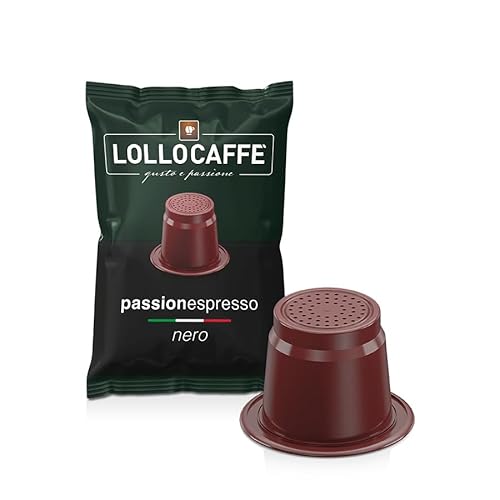 Lollo Caff&egrave; Passione Espresso, Miscela Nera - 200 (2x100) Capsule - Compatibili con le Macchine ad uso domestico Nespresso*