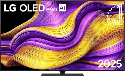 LG OLED evo AI G5 TV 65 pollici, Smart TV 4K, Base da appoggio inclusa, Processore &alpha;11 Gen2, Brightness Booster Ultimate, webOS con AI, Dolby Vision e Atmos, VRR e GSYNC 4K@165Hz, OLED65G56LS 2025
