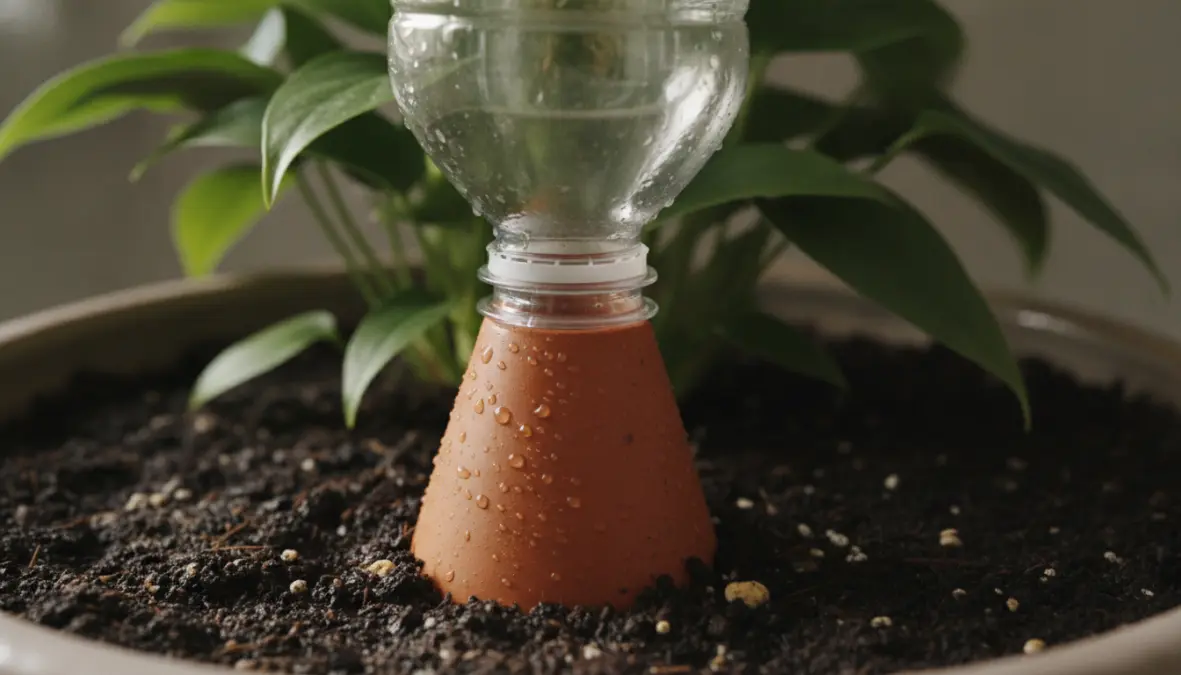 Coni irrigazione terracotta per annaffiare piante durante le vacanze