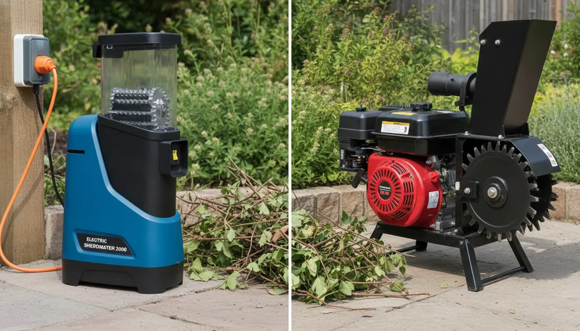 Confronto tra biotrituratore elettrico e biotrituratore a scoppio per giardino