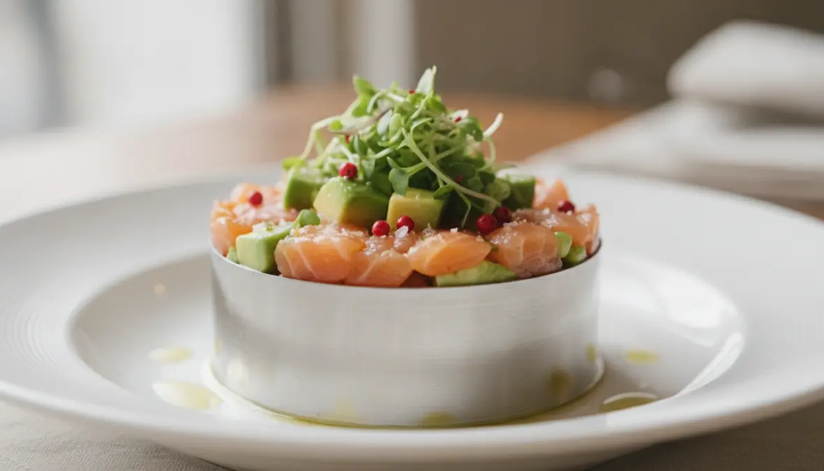 Tartare di salmone con avocado, ricetta estiva di pesce crudo