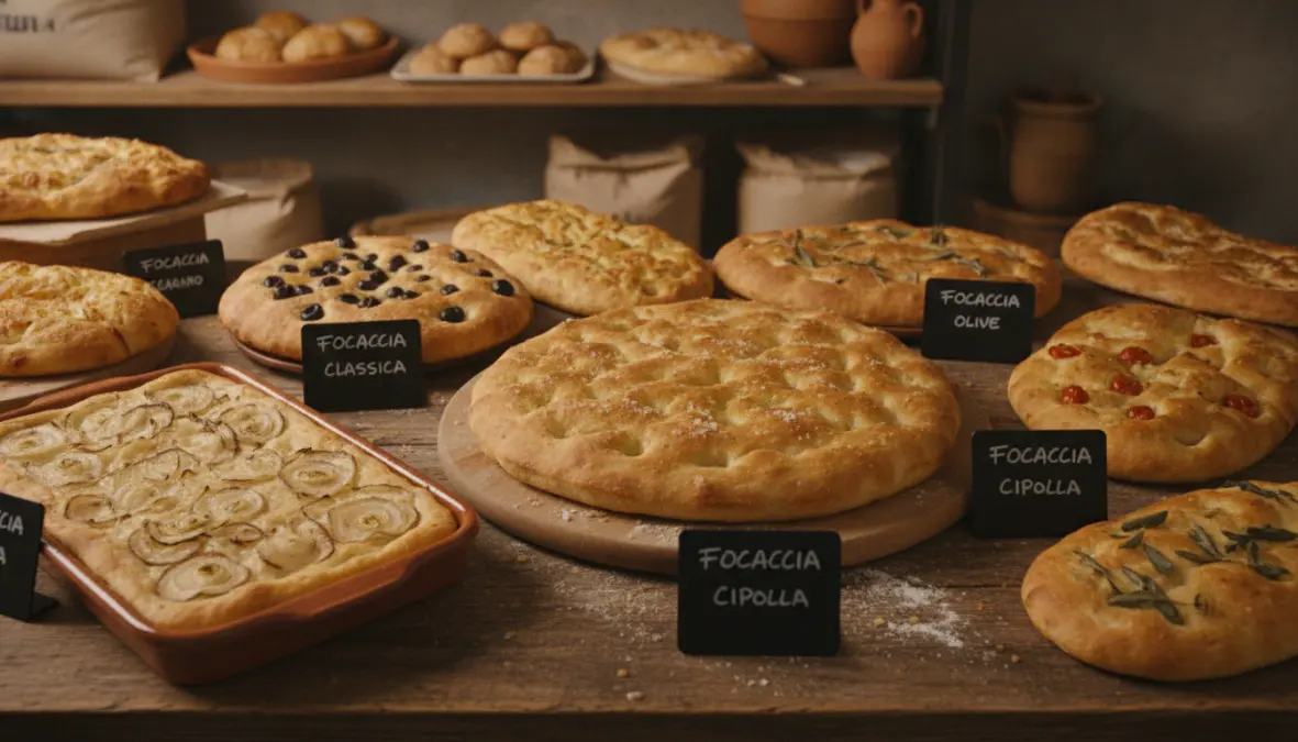 Varianti regionali della focaccia ligure tradizionale