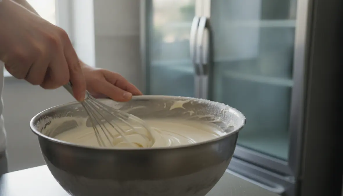 Tecnica di mescolamento manuale per gelato senza gelatiera cremoso
