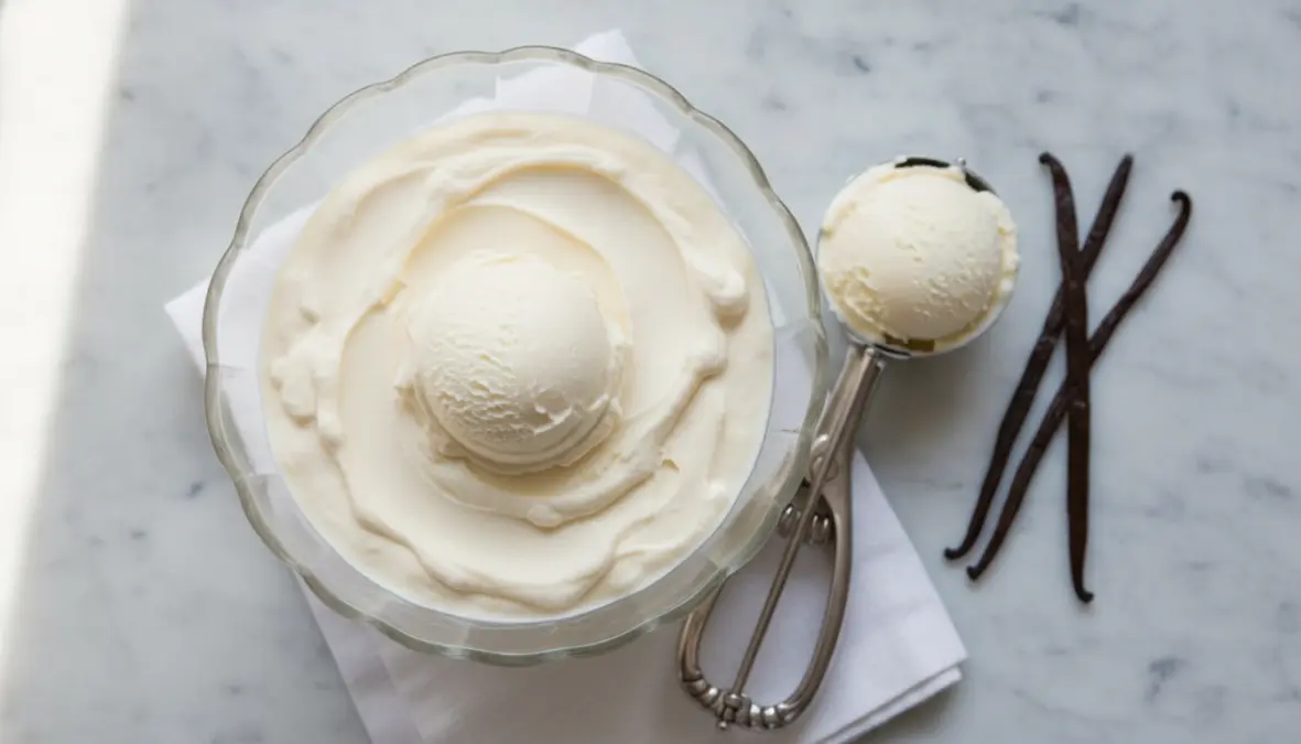 Gelato alla vaniglia fatto in casa senza gelatiera ricetta base