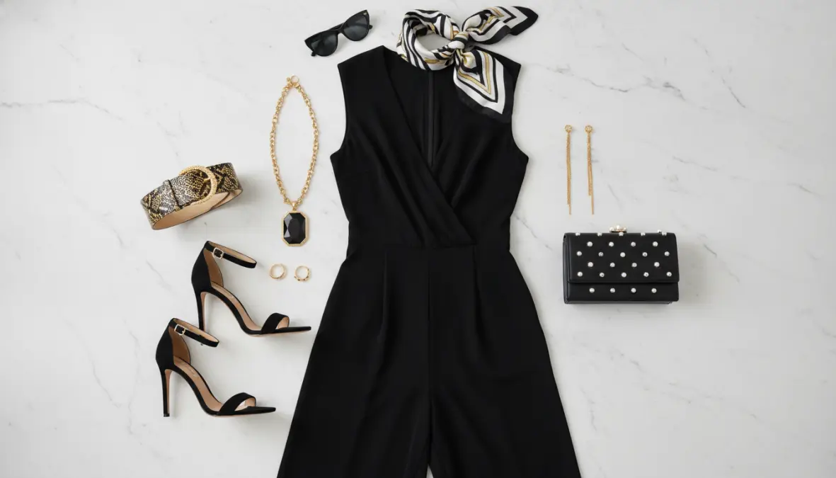 Come abbinare jumpsuit elegante: accessori e scarpe per completare l'outfit