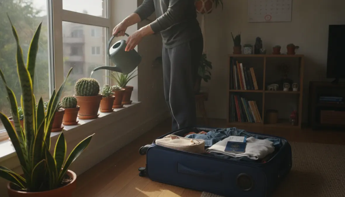 Preparazione piante grasse da interno prima di partire per le vacanze