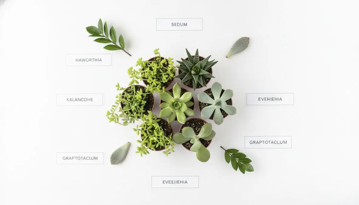 Varietà di succulente da appartamento facili da curare con poca manutenzione