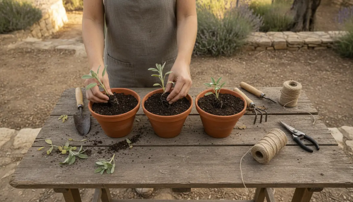 Come coltivare la salvia in vaso: trapianto e cure colturali