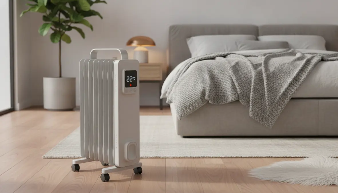 Termoconvettore portatile con termostato regolabile per camera da letto