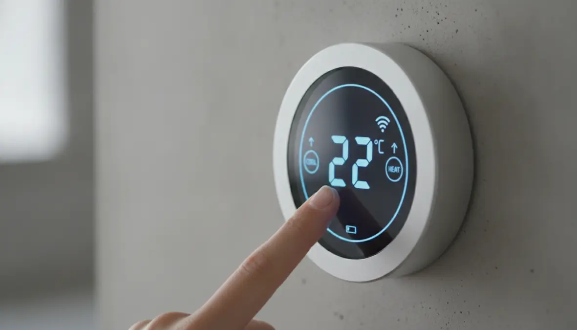 Interfaccia digitale termostato intelligente wifi con controllo temperatura touch screen