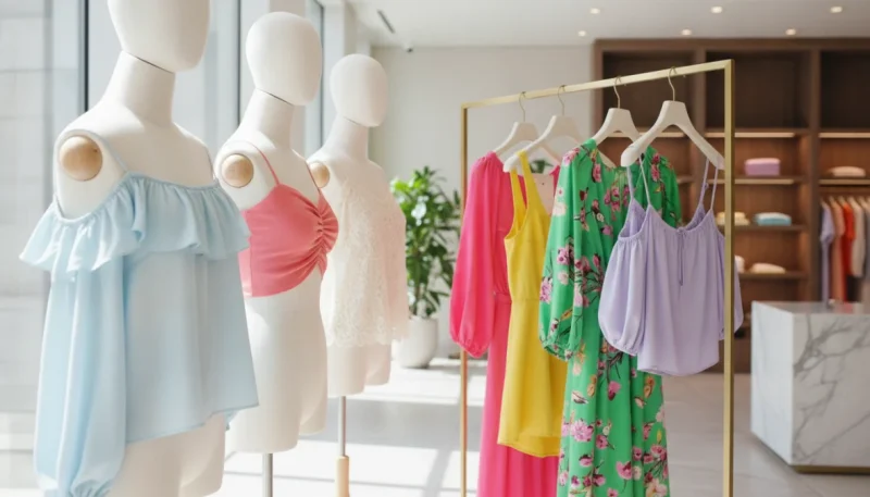 Collezione di top donna estivi di vari modelli e colori per ogni occasione