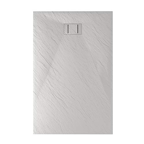 Piatto Doccia 70x160x2,6 CM Rettangolare Bianco Effetto Pietra mod. Blend