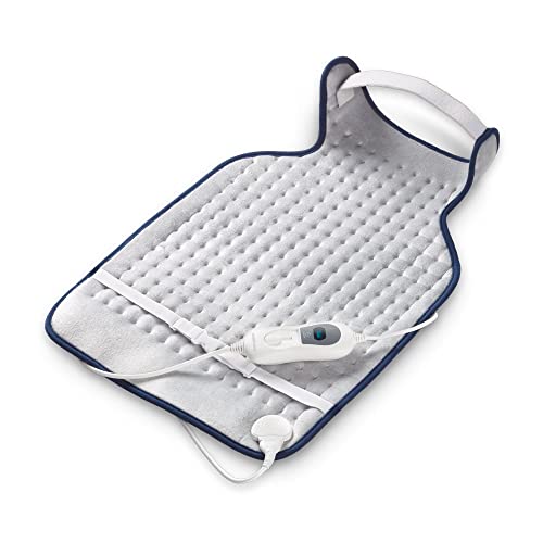 medisana HP 460 pad riscaldante per collo e schiena, pad riscaldante con 3 livelli di temperatura, protezione dal surriscaldamento, spegnimento automatico, lavabile, per schiena, collo e spalle