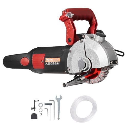 VEVOR Taglierina per scanalature a muro Profondit&agrave; scanalatura 34 mm Taglierina per scanalature a muro 4800 W 220 V Taglierina elettrica per scanalature a muro Max. 5 lame