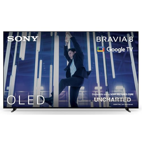 Sony BRAVIA 8 OLED 55 Pollici 4K HDR Google Smart TV | Gaming Menu per PlayStation 5, IMAX Enhanced, Dolby Vision Atmos, Chromecast, AirPlay, 120Hz 55XR80