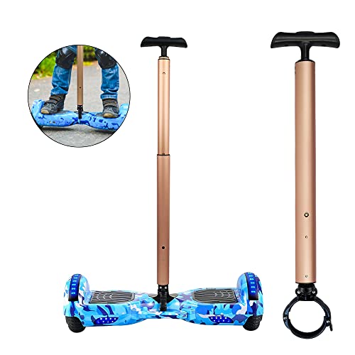 Locisne Manubrio per Scooter con Equilibrio in Lega di Alluminio Estensibile per Scooter a Due Ruote Diametro 6,5 cm (2,56") Manubrio Hoverboard per Principianti - Oro